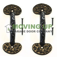 Garage Door Decorative Colonial Lift Handles 6.25" Cast Iron Set of 2  Hardware