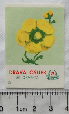 Vintage Jugoslawien Matchbox Label - Drava Osijek Ref.10