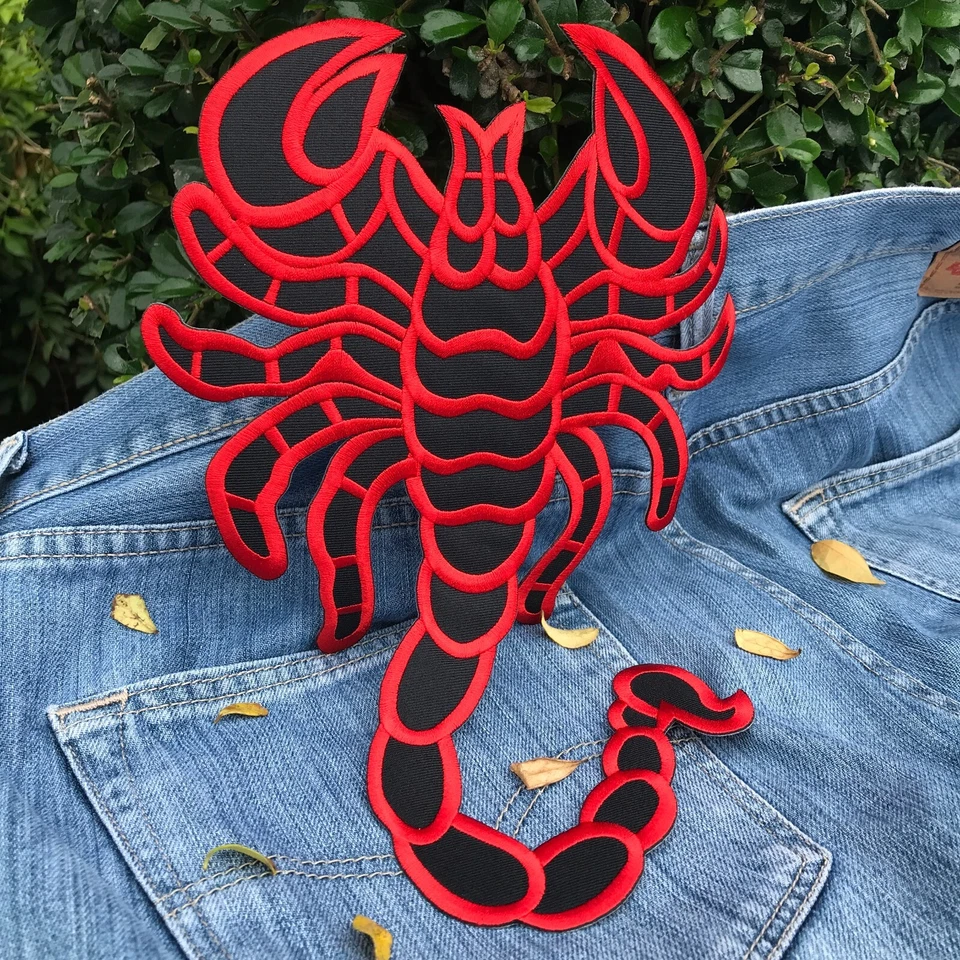 Scorpion Death Back Patch Patrol Drive Large Size Embroidery Iron On Multi Color - Image 4 of 4