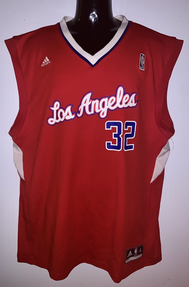 Red LA CLIPPERS GRIFFIN 32 Adidas NBA Basketball Jersey Size XL
