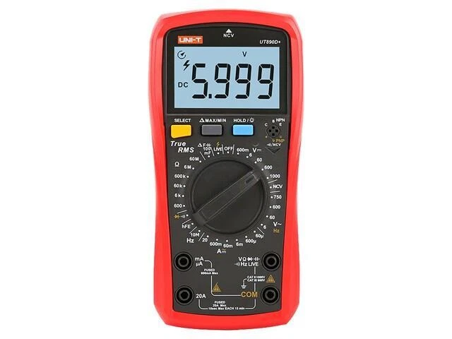 UT890D+ Digitaler Multimeter LCD (6000),beleuchtet True RMS 0-40°C UNI-T - Bild 1 von 1
