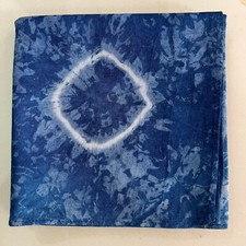 MAN HANKY BLUE JAPAN INDIGO TIE-DYE CLASSIC COTTON POCKET ART SQUARE 17   JP102