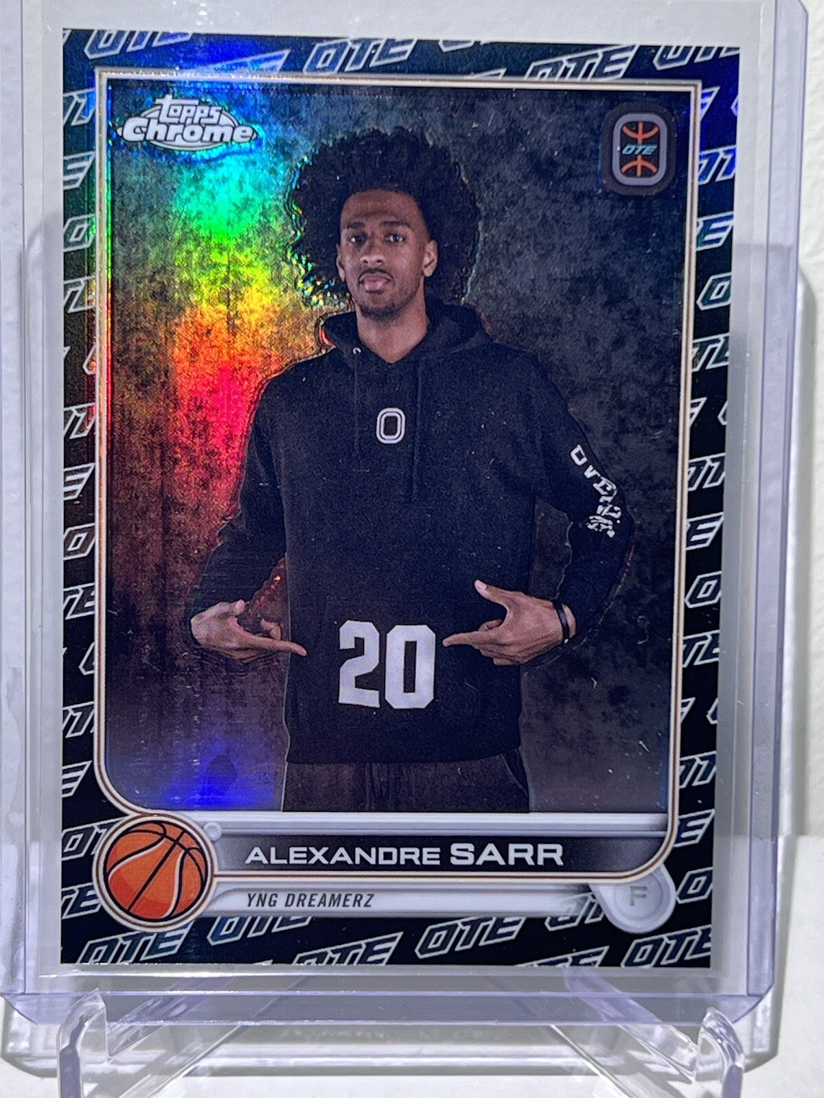Alexandre Sarr Black Refractor #d 9/10 2022-23 Topps Chrome OTE Overtime Elite