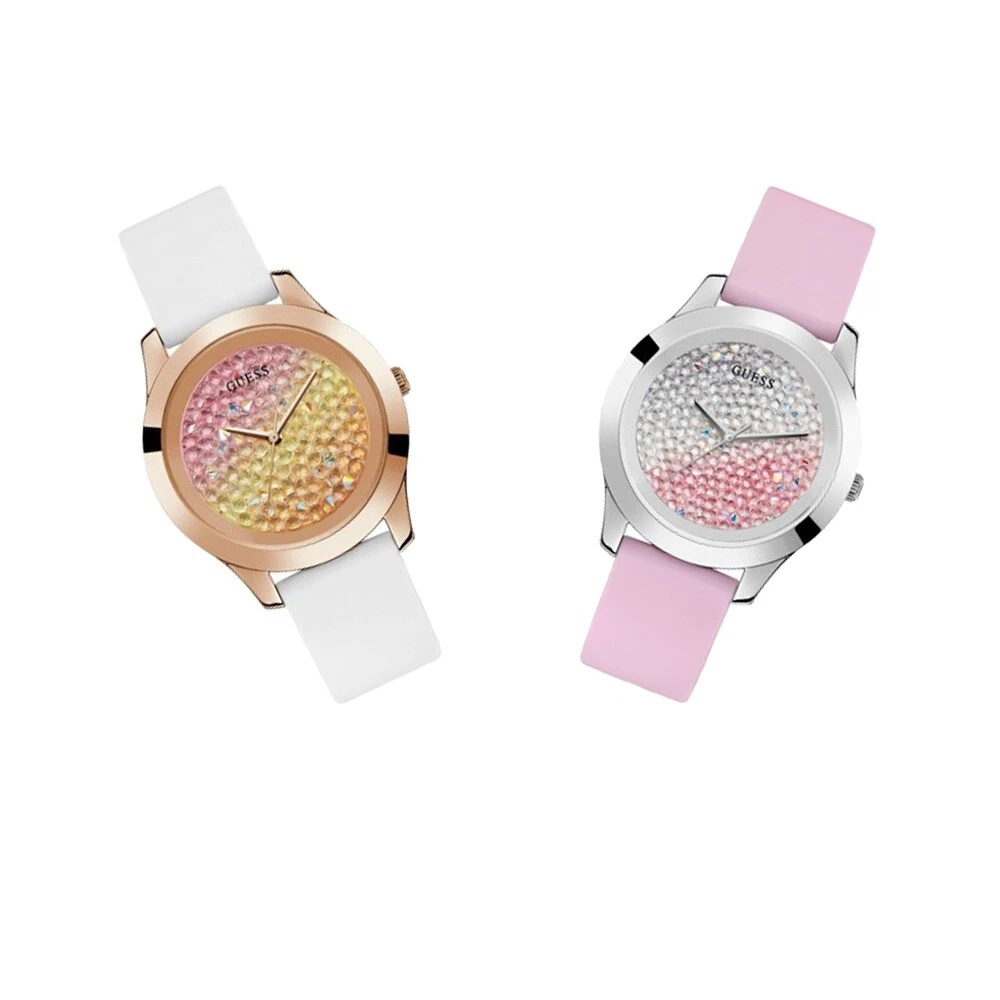GUESS Orologio Uomo Phoenix GW0499G9 - Quarzo, Cinturino In Silicone Rosso, Cassa In Policarbonato 41.5 Mm, 50WR