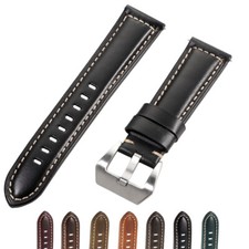 For Citizen Eco-Drive One 20/22/24/26mm Oiled Waxed Leather Watch Strap Men Band