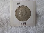 1954  Franklin Half Dollar  SILVER EF
