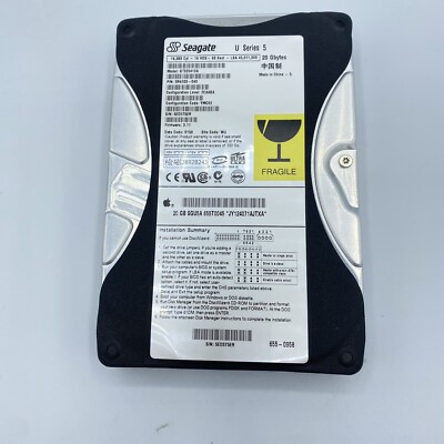 Bootable MacOS 3.5'' ATA IDE Hard Drive 10GB Seagate Apple OS 9 OS X