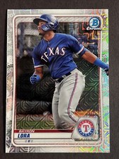 2020 Bowman Chrome Bayron Lora SP Mojo Refractor Prizm #BCP-159 Texas Rangers