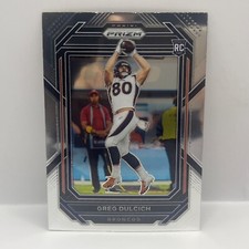 2022 Panini Prizm Football Greg Dulcich Base RC #360 Denver Broncos