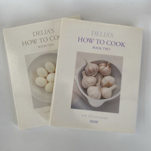 Delia's How to Cook Books 1 and 2 Delia Smith Cookery 2 x Hardback Books