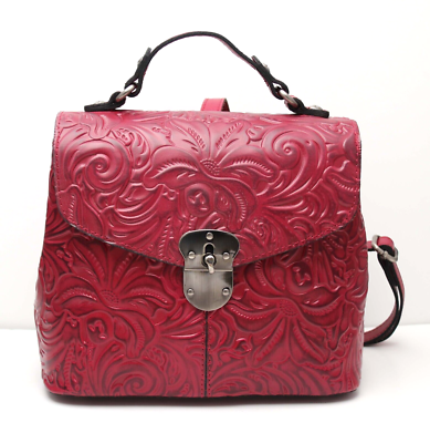 Patricia Nash // tooled leather convertible backpack with wallet Natalia Tooled Leather Convertible Backpack | Black  main image 4