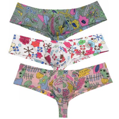 Men Cotton Mini Cheek Boxer Briefs Underwear Guys Brazil Bikini Thong Trunk Pant