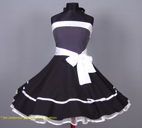 Kleid 50er Jahre zum Petticoat Rockabilli Abend Abiball Konfirmation Gr.38-42 - Bild 2 von 9