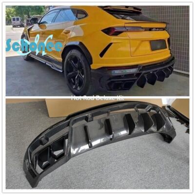 Carbon Fiber Rear Bumper Diffuser Splitter Cover For Lamborghini Urus MSY Style