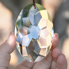 89Mm/3.5In Crystal Prism Suncatcher for Windows,Rainbow Maker Hanging Crystals f
