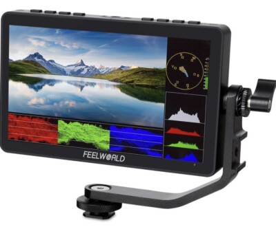 FEELWORLD F5 PRO V4 6  DSLR Camera Field Monitor Touch Screen 3D LUT 4K HDMI NOB