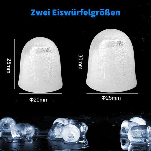 12kg 24H Eiswürfelmaschine Eiswürfelbereiter Ice Maker 9 Eiswürfel in 7min NEU - Bild 4 von 12