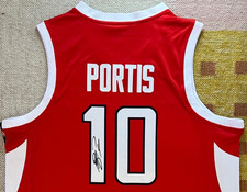 Bobby Portis Jr. Signed Autograph Arkansas Razorbacks NCAA Jersey NBA Bucks USA