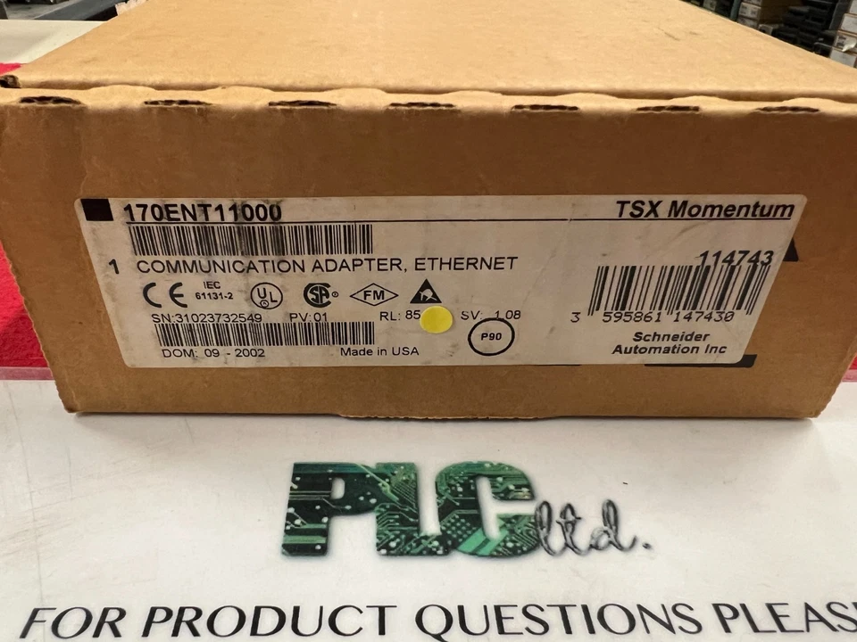 170ENT11000 Brand NEW Modicon Momentum Processor 170-ENT-110-00 - Image 2 of 3
