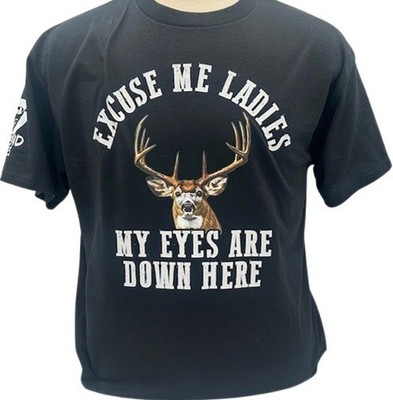 Legend or Lies Men's Excuse Me Ladies Eyes Are Down Here Tee - 091624-EYS