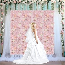Artificial Flower Wall Panels, Artificial Flower Wall Backdrop,16PCS Wall Panels