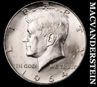 1964-D Silver Kennedy Half Dollar - Choice Gem Brilliant Unc  Lustrous  #K4189