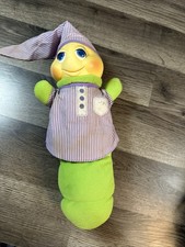 Vintage 1984 Glo Worm Purple Pajamas Light Up Sounds Untested 
