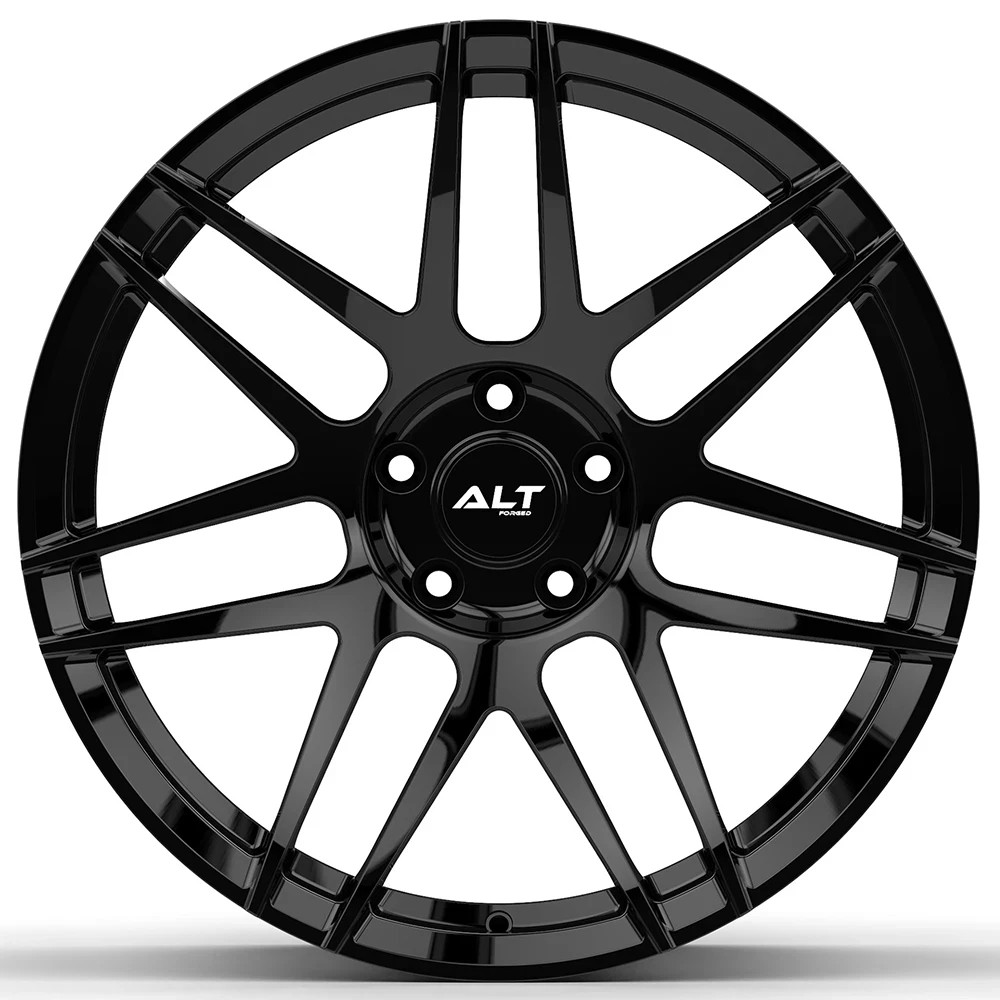 20"/20" ALT-13 Forged Gloss Black Split-Spoke Wheels for Audi R8 Gen 1