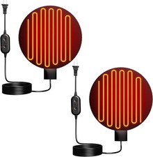 Chicken Water Heater For Winter 6'' Heated Waterer Base For Metal/Plastic 2 Pcs