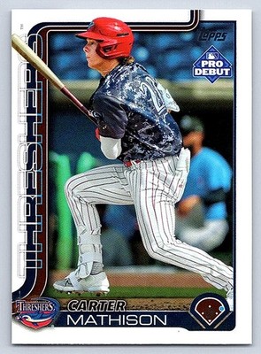 CARTER MATHISON  THRESHERS 2025 TOPPS PRO DEBUT #PD-88