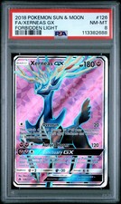 2018 POKEMON FORBIDDEN LIGHT XERNEAS GX #126 FULL ART PSA 8 NM #113382688 on eBay