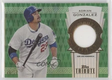 2014 Topps Tribute Titans Relics Green /25 Adrian Gonzalez #TTR-AG