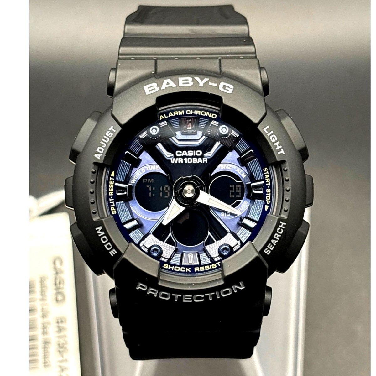 Casio Baby-G BA130-1A2 Metallic Blue Black Analog Digital Women