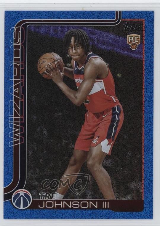 2025-26 Topps Blue Sandglitter Tre Johnson III #206 1o1b