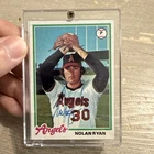 Nolan Ryan Topps 1978 On Card Auto Baseball Card #400