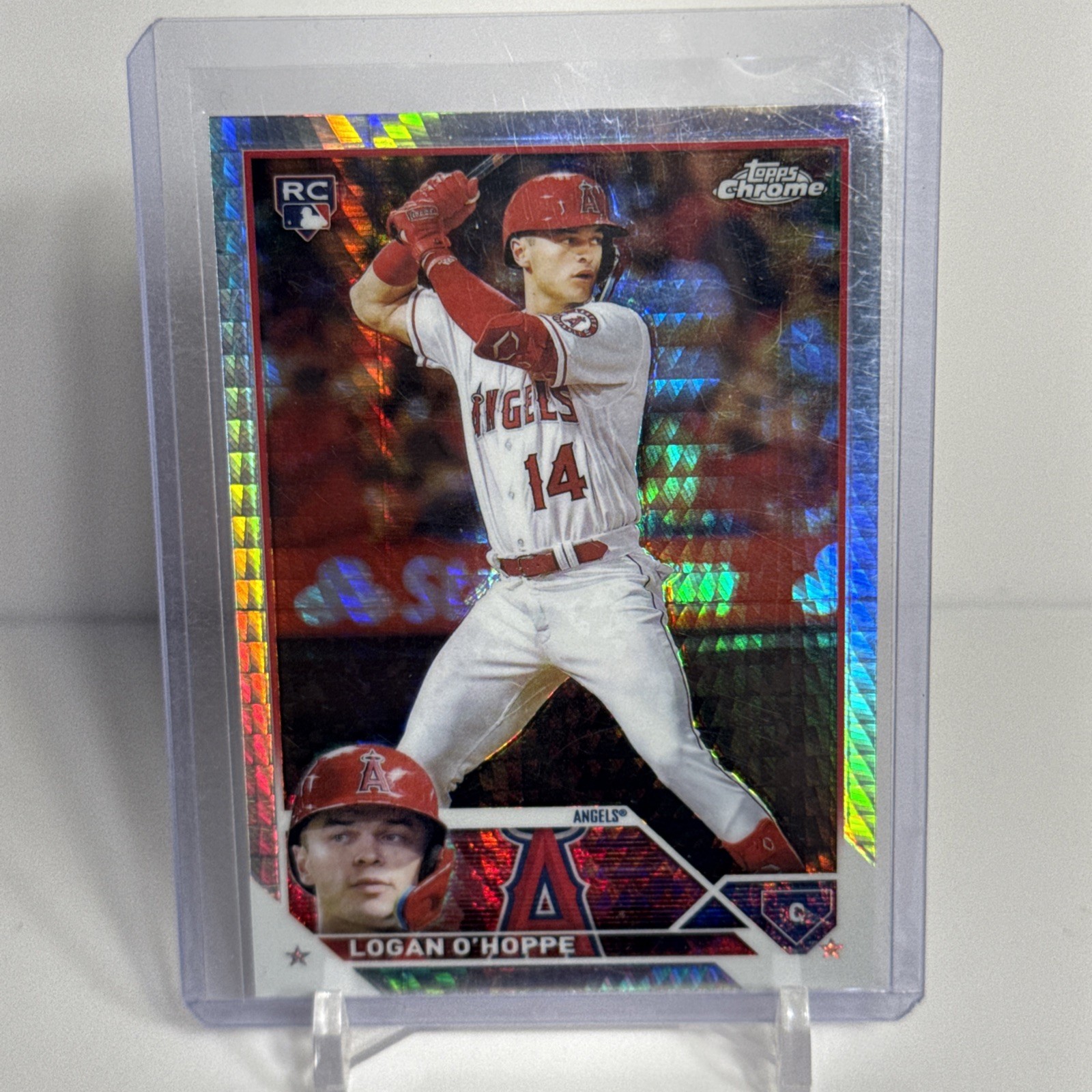 2023 Topps Chrome - Logan O'Hoppe #188 Prism Refractor (RC)