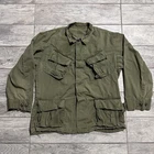 VTG Military Shirt 27x23 OG 107 Slanted Pocket Jungle Jacket Poplin Vietnam 60s