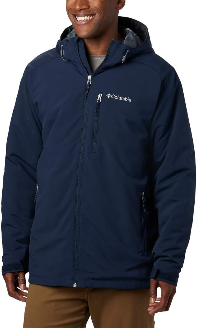 COLUMBIA Men's Gate Racer Soft-Shell Jacket sz 2XL XX-Large Collegiate Navy Blue