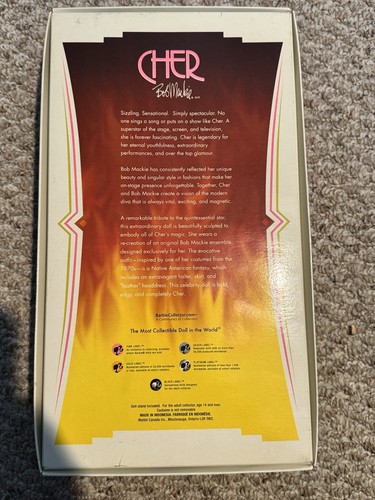 Barbie, Cher, Bob Mackie, Black Label, Barbie Collector, 2007, New - Picture 3 of 7
