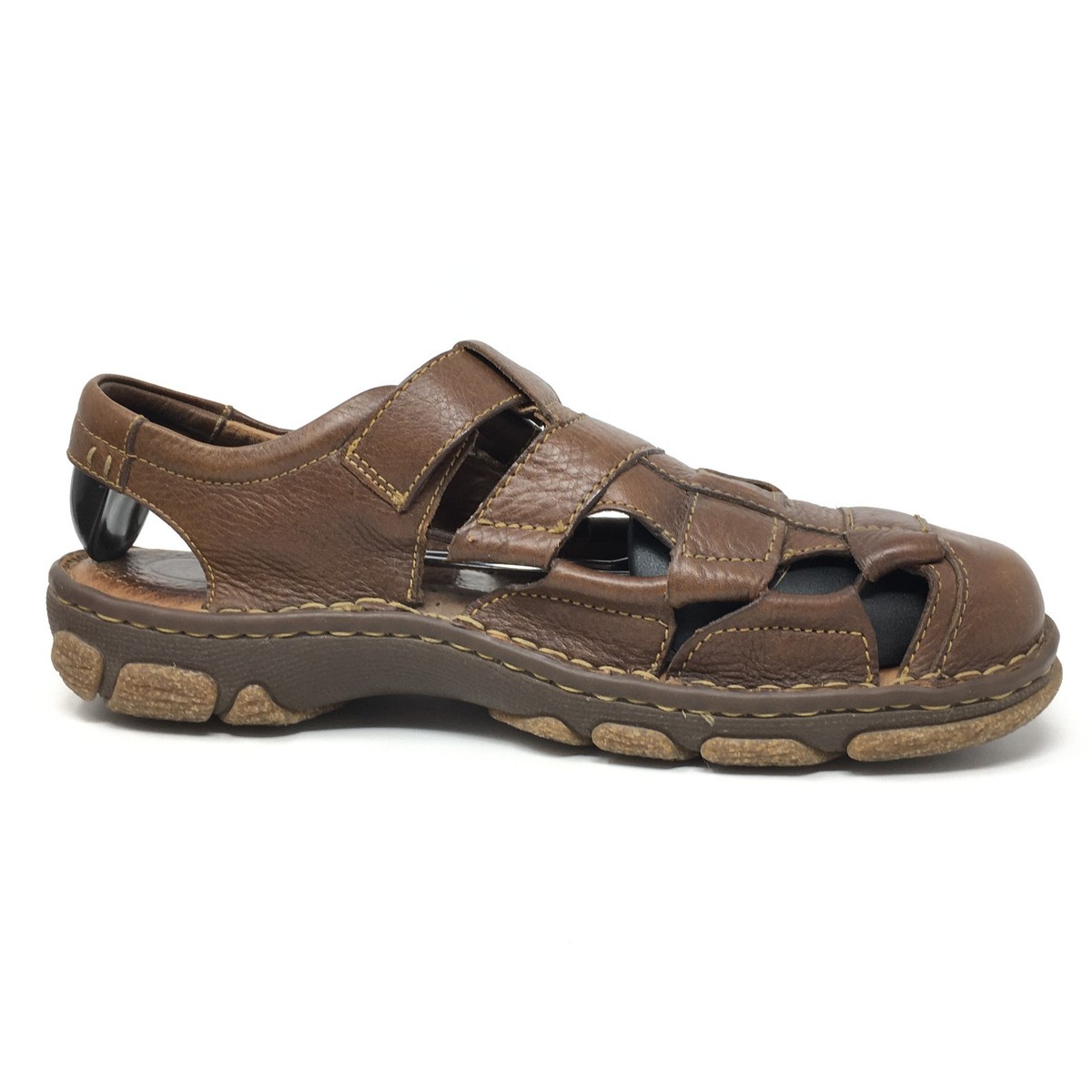 BORN Mens Cabot III Sandal Sz 11 Brown Fisherman Leather Weave Shoes Closed Toe BORN Mens Cabot III Sandal Sz 11 Brown | Mercari main image 3