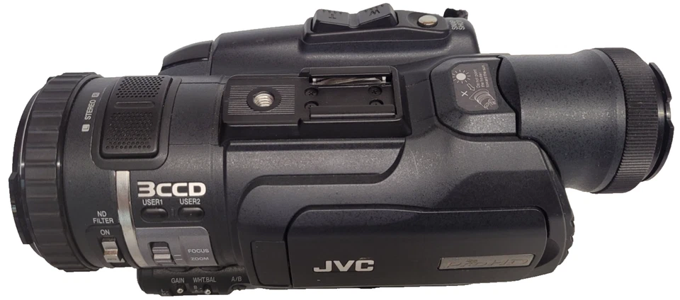 JVC GY-HM100E Professional Camcorder HD Memory Card Recorder SD Tested & Faulty - Image 3 of 4