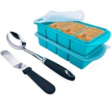 Silicone Freezer Trays With Lids 1-Cup Soup Container Ice Cube Trays for Free...