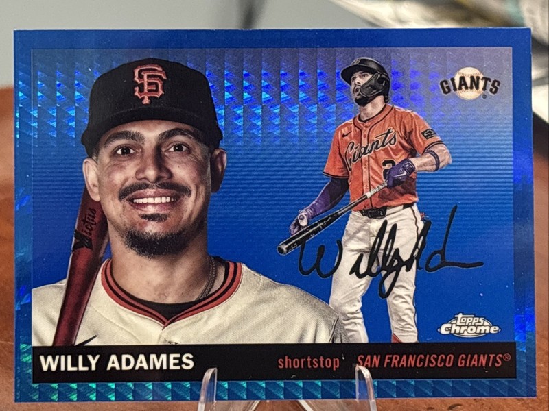 2026 TOPPS Chrome Platinum Willy Adames #170 Blue Prism San Francisco Giants 