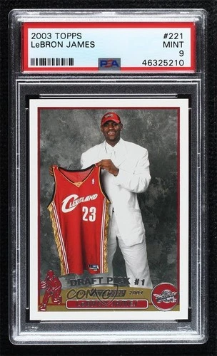 2003-04 Topps Draft Pick LeBron James #221 Rookie RC 3d3