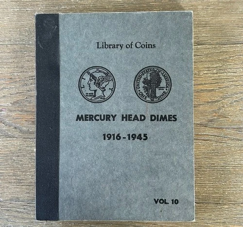 Library of Coin Mercury Dimes - 1916-1945 Archival Album  Vol. 10