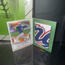 2025 Panini Boys of Summer Jack Leiter Jumbo 3 Color Patch Auto 3/10