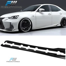 Fits 2014-2020 Lexus IS250 IS300 IS350 AR Style Matte Black Side Skirts PP