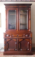 Stunning Walnut  Victorian Secretary Bookcase Top