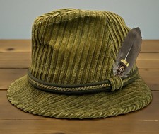 DOBBS FIFTH AVENUE New York FEDORA CORDUROY MENS HAT SIZE 6 3/4 Vintage READ