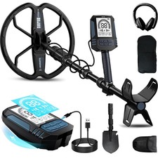 Rechargeable Metal Detector for Adults, 35H Battery Waterproof Gold Detector ...